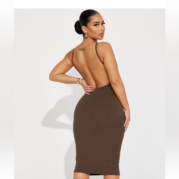 Midi Backless Dress - Picture 1 of 2